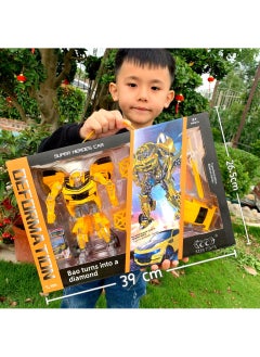 Arabest Transforming Robot Bumblebee Action Figure Toy for Boys H15 Wasp suit 