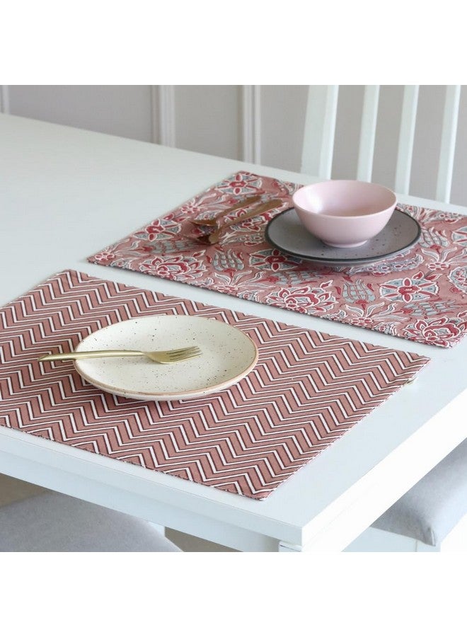 THE YARD HOUSE placemats - Reversible & Wipeable Cotton placemats (Sweet Onion, 4) - Image 3