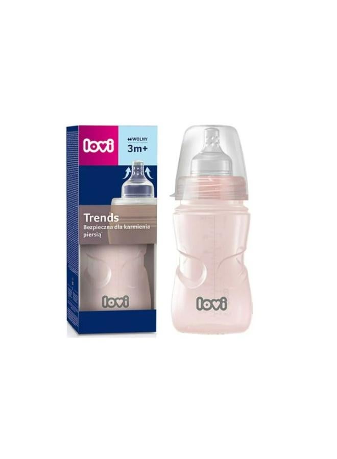 لوفي ببرونة لوفي تريندز مصممة لتوفير تجربة رضاعة طبيعية وسلسة بين الثدي والببرونة. تتميز بحلمة مرنة تشبه الثدي ونظام تهوية مضاد للمغص، مما يساعد في تقليل الغازات ويجعل وقت الرضاعة أكثر راحة وسعادة لطفلك. - Image 2