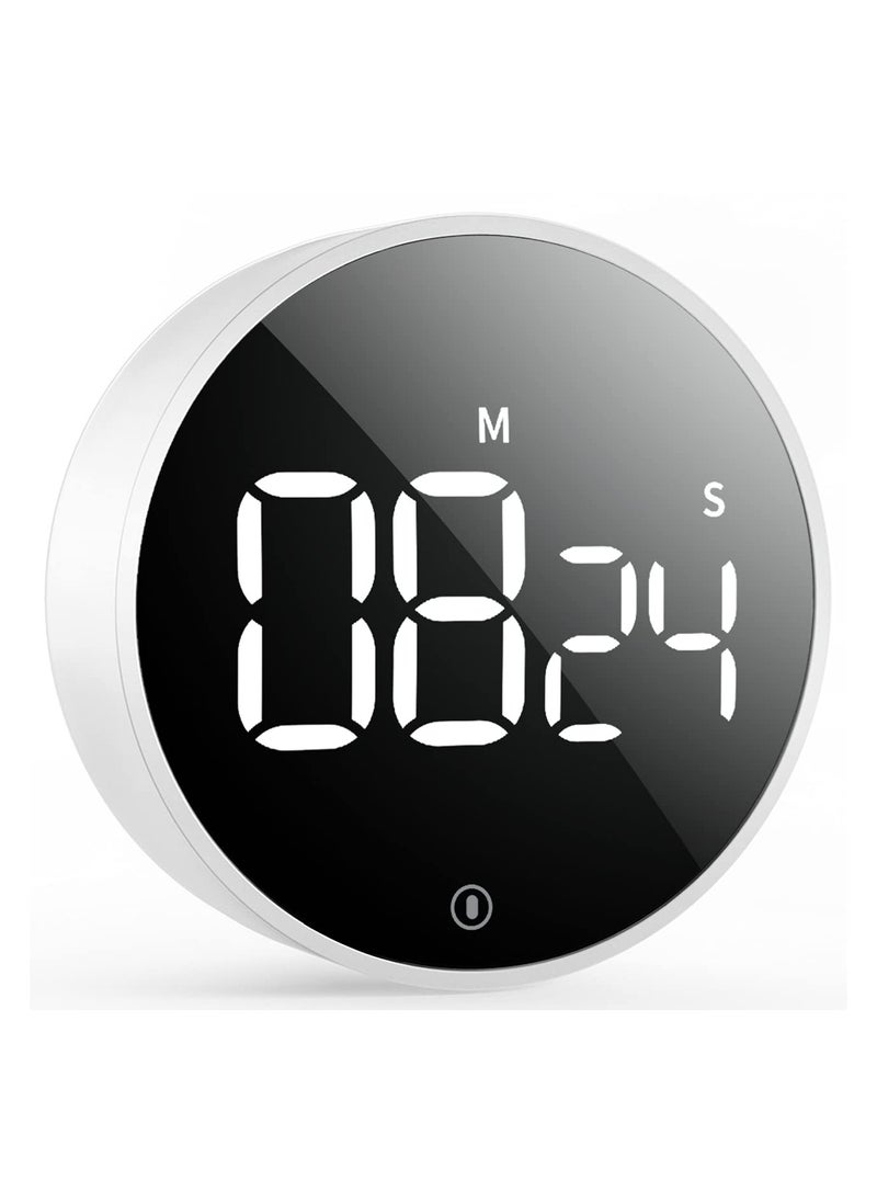 Dominy - Magnetic Digital Kitchen Timer,Rotating Electronic Timer Study Stopwatch Home Cooking Manual Countdown Shower Fitness Timer Gadget,With 3 Volume Levels And Large LED Screen - Image 1