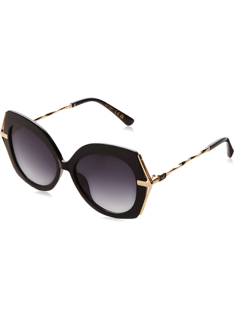 Jessica Simpson Jessica Simpson Women's J6125 Retro Butterfly Round Sunglasses with UV400 Protection - Glamorous Sunglasses for Women, 53mm  - Image 1