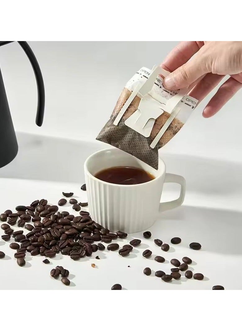 أكياس ورقية لفلتر القهوة – 50 قطعة – للاستعمال الفردي – مثالية للتقطير اليدوي والمنقط (Drip) – للمكتب والسفر والتخييم  - Image 4