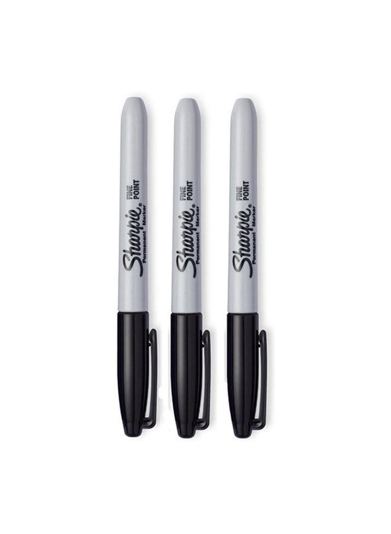 Sharpie 3-Piece Permanent Marker Black - Image 1