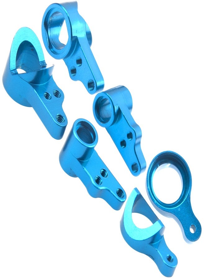 Vgoohobby Metal 144001 Steering Knuckle Kit C Hub Carrier Steering Stub Axle Carrier Compatible with WLtoys 144001 1/14 RC Car Buggy Upgrade Part (Blue) - Image 3