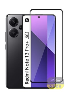 حماية شاشة Xiaomi Redmi Note 13 Pro Plus 5G – زجاج مقوى يغطّي الشاشة بالكامل، شفافية عالية، لمس حساس، مقاوم للانفجار، حواف ناعمة، تركيب سهل