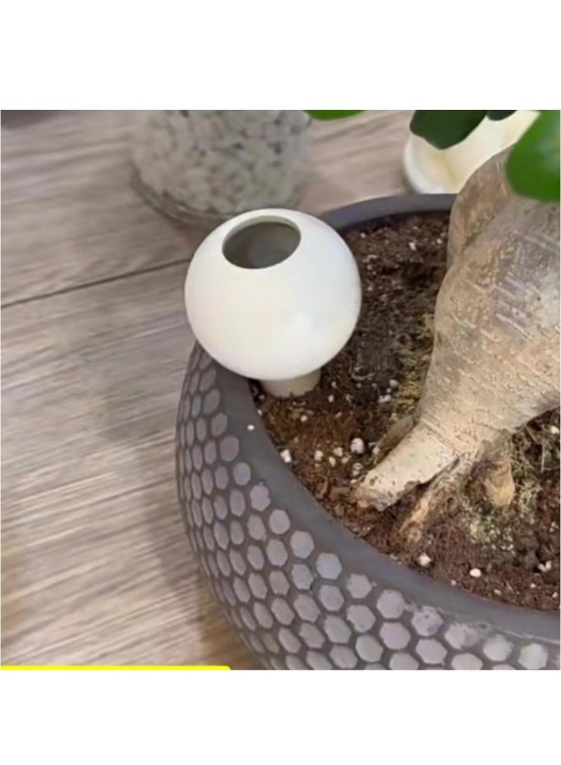 Soendgen Keramik Drop Nature Self-Watering Planter - Pearl Green (420 ml) - Image 3