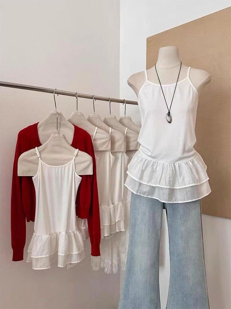 [Official Picture 260G Cut As You Like 1*1] Temperament Slimming Look Layered Sweet Ballet - Image 4