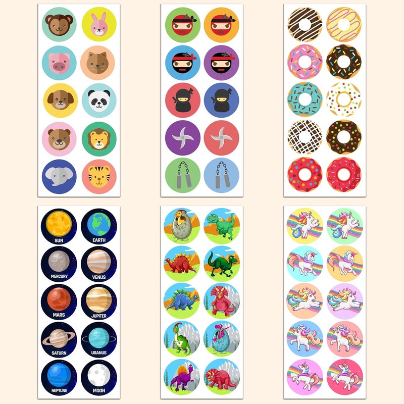 TownStix Unicorn Sticker Sheets for Kids 15  20 Sheets 200 Stickers - Image 5