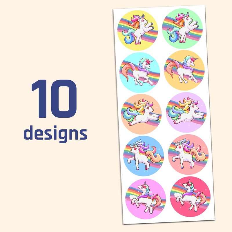TownStix Unicorn Sticker Sheets for Kids 15  20 Sheets 200 Stickers - Image 4