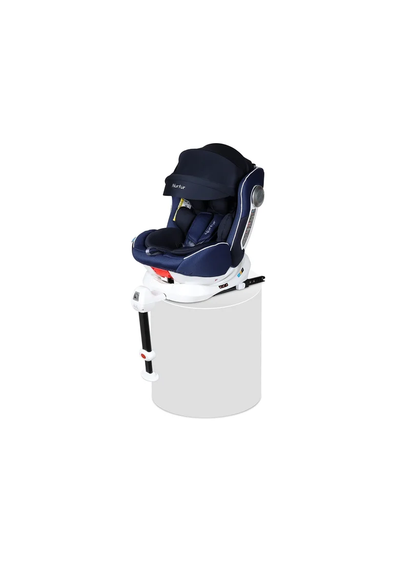 نورتر Liberty Baby Kids 4 In 1 Car Seat 360 Degree Rotation Leg Support Isofix  10 Level Adjustable Headrest With Canopy