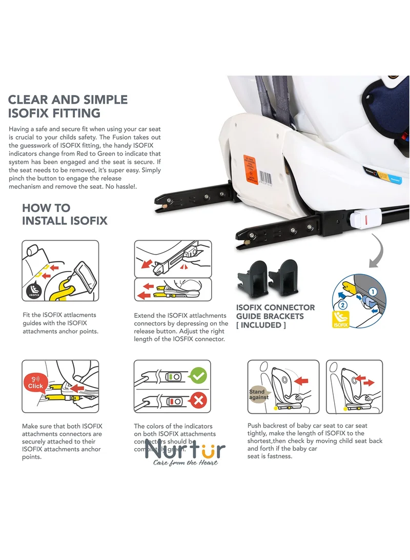 Nurtur Liberty Baby/Kids 4-in-1 Car Seat - 360° Rotation – Leg Support - ISOFIX – 10-level Adjustable Headrest with Canopy - 0 months to 12 years (Group 0+/1/2/3), Upto 36kg - Dark Blue