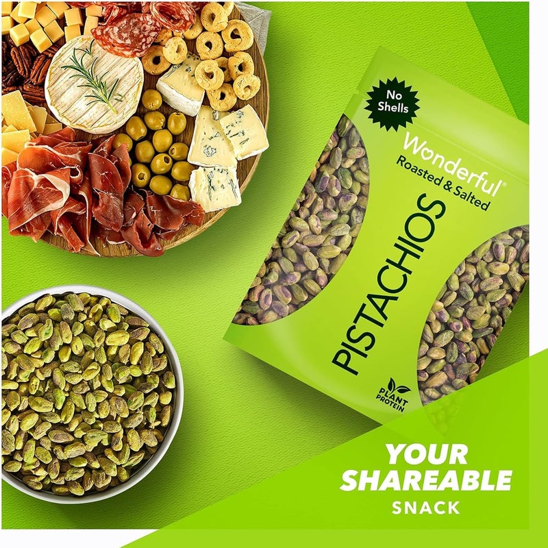 Wonderful Pistachios Wonderful Roasted & Salted Pistachios - No Shells, 24oz - Image 4