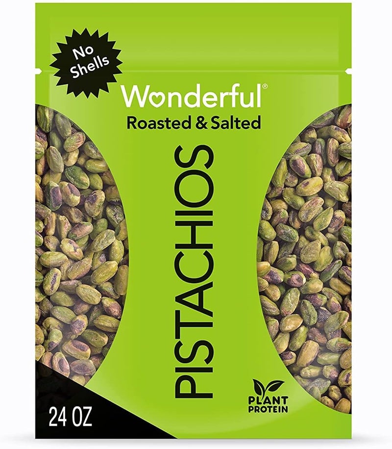 Wonderful Pistachios Wonderful Roasted & Salted Pistachios - No Shells, 24oz - Image 1