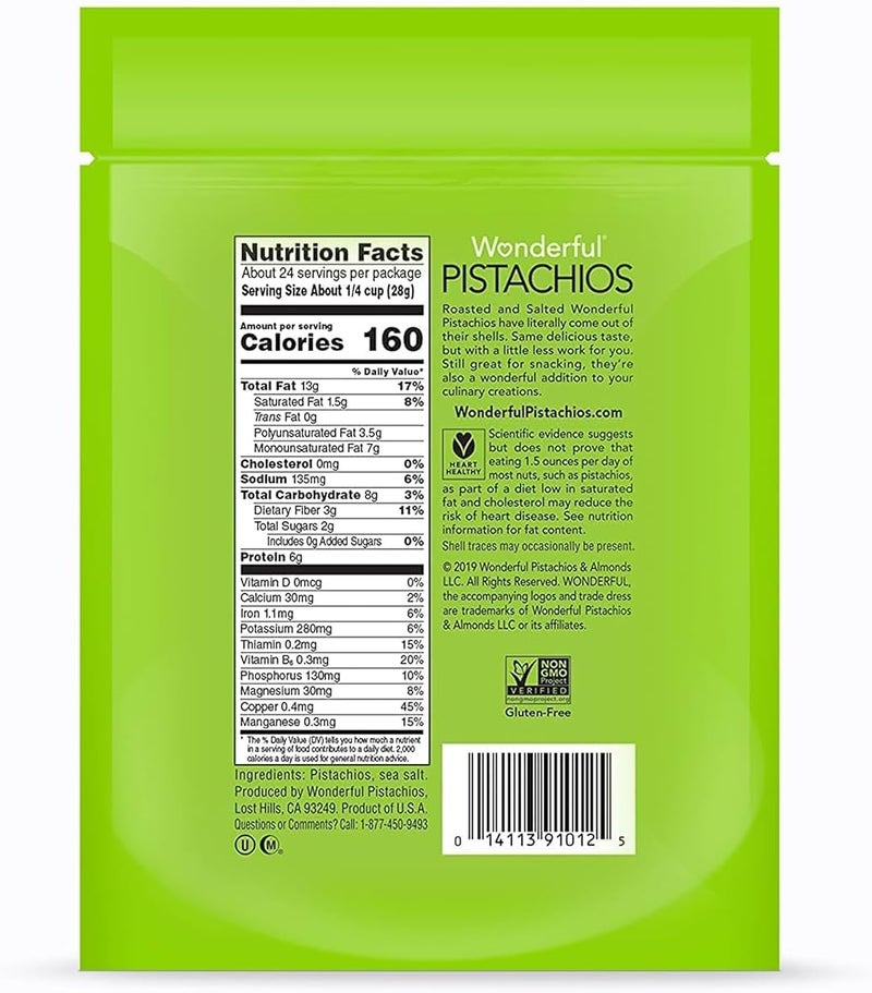 Wonderful Pistachios Wonderful Roasted & Salted Pistachios - No Shells, 24oz - Image 2