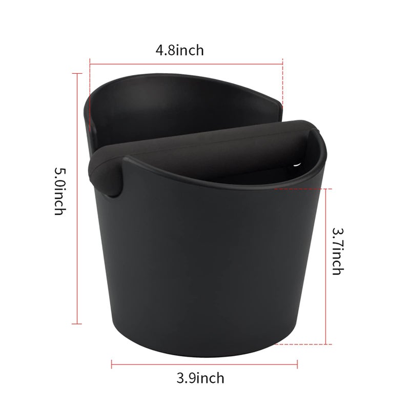 HOMEE Coffee Knock Box 4.8 Inch Shock-Absorbent Durable Barista Style Knock Box With Removable Knock Bar and Non-Slip Base Gift (Round) - Image 4