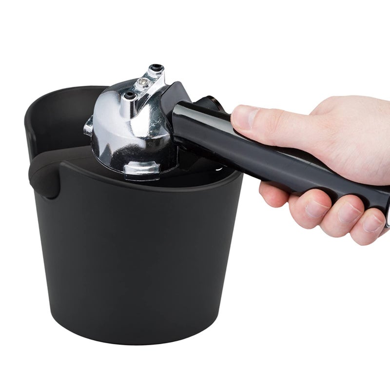 HOMEE Coffee Knock Box 4.8 Inch Shock-Absorbent Durable Barista Style Knock Box With Removable Knock Bar and Non-Slip Base Gift (Round) - Image 2