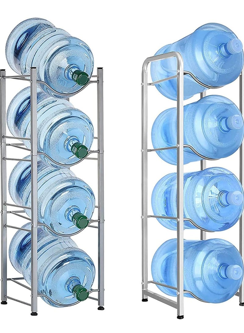 GoldenLike Water Bottle Rack,4 Tier Water Bottle Stand 5 Gallon Water Bottle Holder Water Bottle Storage Rack for Office Home and Kitchen - Image 4