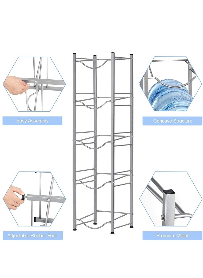 حامل زجاجة مياه، حامل زجاجة مياه 4 طبقات، حامل زجاجة مياه سعة 5 جالون، رف تخزين زجاجات المياه للمكتب والمنزل والمطبخ - pzsku/Z88F6DB0BD16C976DDC8DZ/45/_/1710818253/e914f209-8134-4776-a5e6-9afdb53cdc13