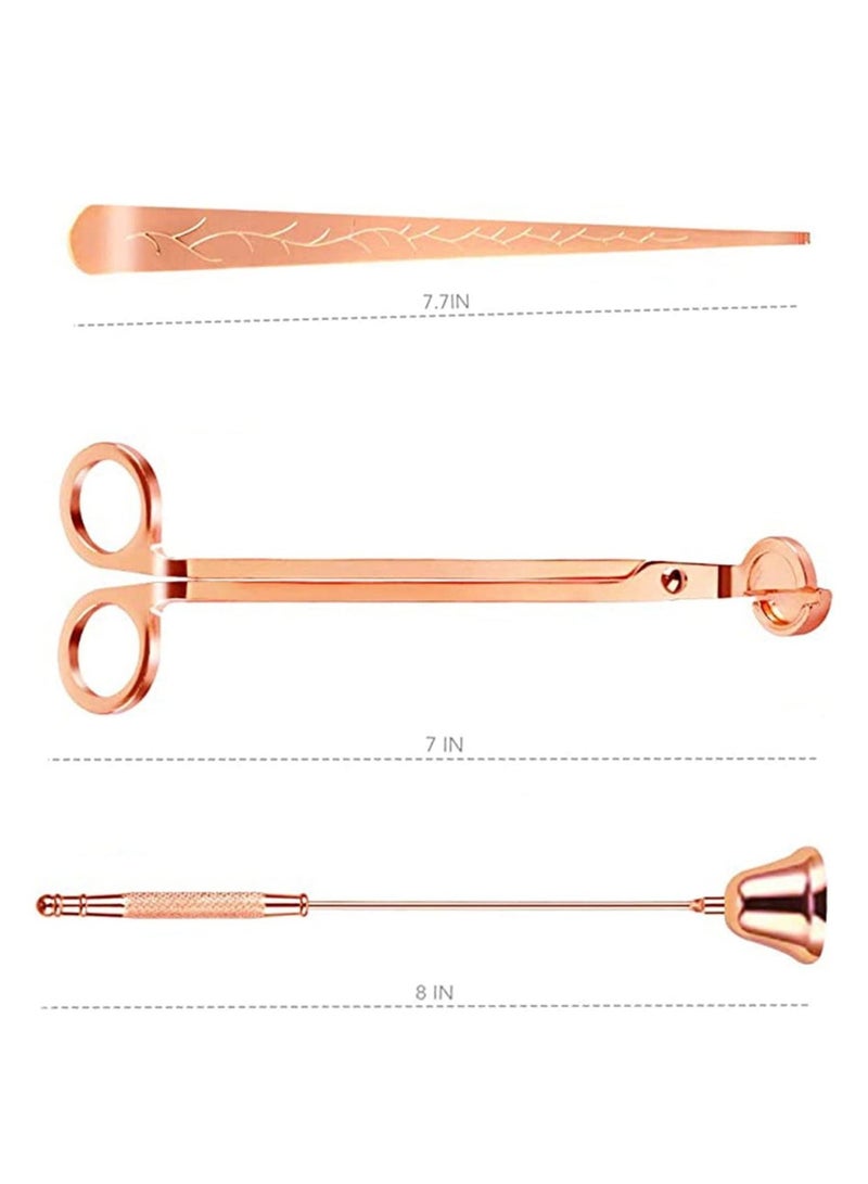 كابتن تيك 3 in 1 Candle Accessory Gift Package Set, Candle Wick Trimmer Cutter, Long Handle Extinguisher, Wick Dipper for Candles with Candle Care Tools for Scented Candles Lovers - Image 3