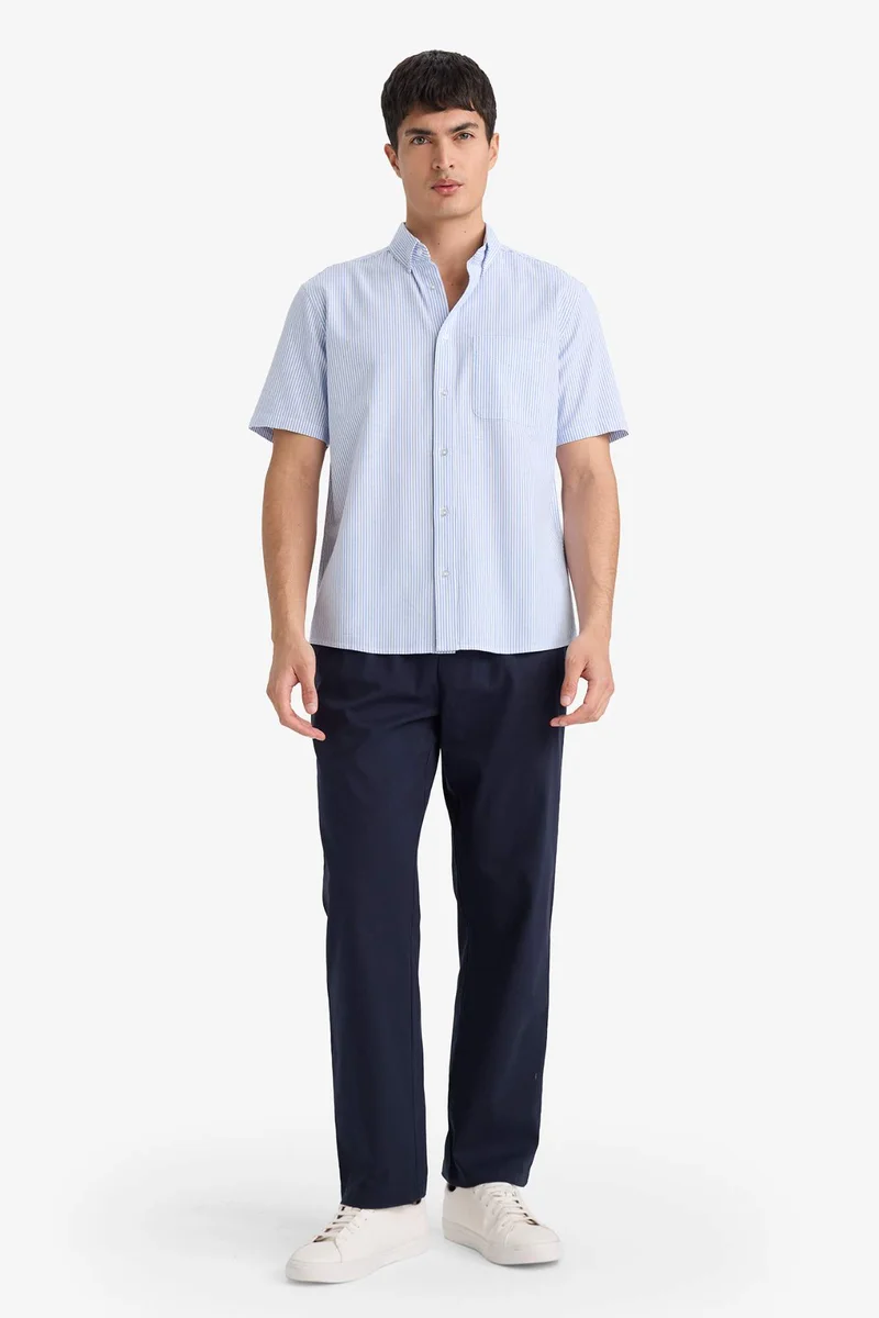 ديفاكتو Basic Long Sleeves Cotton Shirt