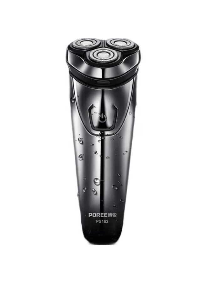 FLYCO Borui Electric Shaver For Men, Rechargeable Portable Three-Head Beard Trimmer, Car-Mounted Shaver, Fully Washable, Wet And Dry Dual Shaving, Borui Ps163 - Image 1