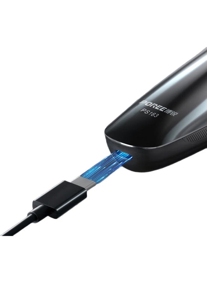 FLYCO Borui Electric Shaver For Men, Rechargeable Portable Three-Head Beard Trimmer, Car-Mounted Shaver, Fully Washable, Wet And Dry Dual Shaving, Borui Ps163 - Image 3