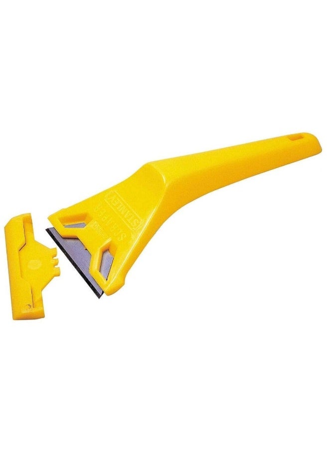 Stanley Strong Plastic Compact Window Scraper Yellow 20 x 17 x 4 cm 0-28-590 - Image 1