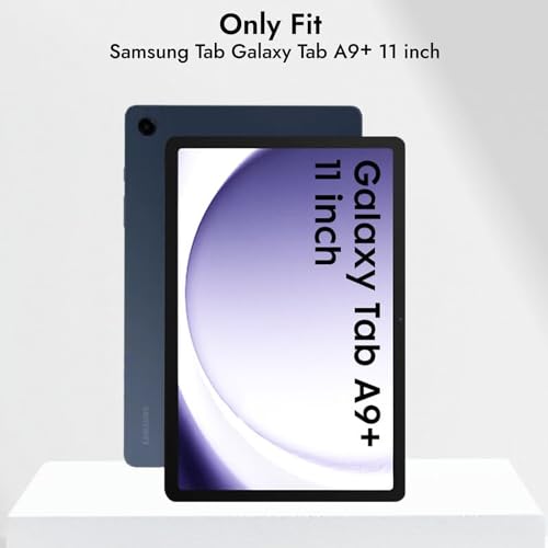 Robustrion Cover for Samsung Galaxy Tab A9 Plus 11 inch Cover Case, Folio Case Cover for Samsung Tab A9+ 11 inch - Marble Lilac - Image 2