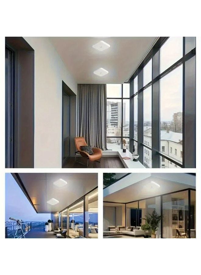 Solar Ceiling Light IP54 Waterproof 120 Degree Wide Angle No Drill Installation - Image 3