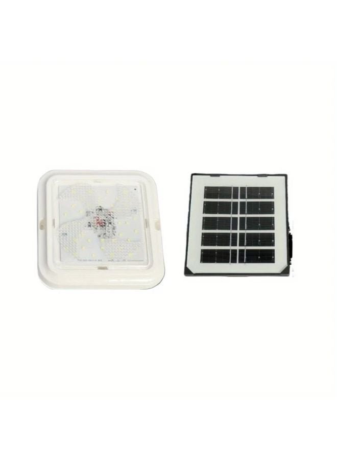 Solar Ceiling Light IP54 Waterproof 120 Degree Wide Angle No Drill Installation - Image 1