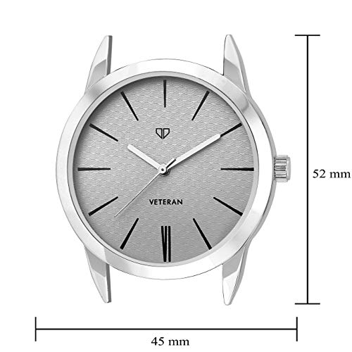Walrus Men's Analog Watch | Grey Dial, Silver Strap | Stylish Quartz Movement | 1-Year Warranty | Premium Alloy Build | Ideal for Formal and Casual Wear- Old Money Style. - Image 3