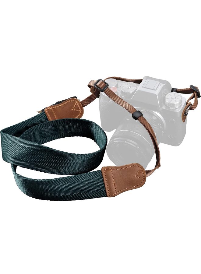 Camera Shoulder Strap, Anti-Slip Camera Strap with Quick Release and Safety Tether, Adjustable Sling Strap for DSLR - Image 1