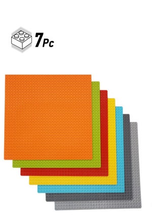 7 Pack Square Baseplates,  32x32 Stud Building Base, 25*25CM Large Building Board Base Plates, Compatible with All Major Brands, Build and Display Board Set（Random Color） - pzsku/Z88F725FE56A02056AA9DZ/45/1749119018/338d6bd1-d6e4-47c5-b5f4-a13327a174be