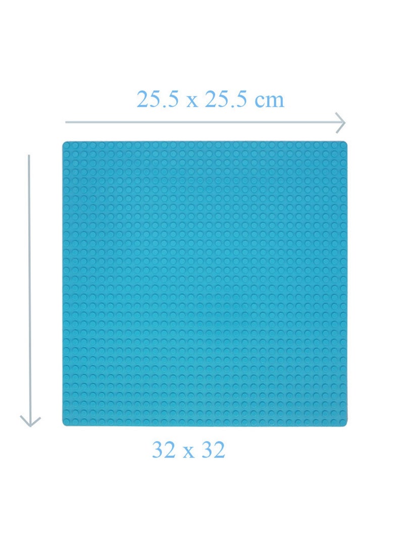 7 Pack Square Baseplates,  32x32 Stud Building Base, 25*25CM Large Building Board Base Plates, Compatible with All Major Brands, Build and Display Board Set（Random Color）