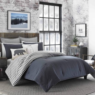 Eddie Bauer  Twin Comforter Set Reversible Cotton Bedding with Matching Sham PreWashed for Added Softness Kingston Charcoal Twin - pzsku/Z88F7375E904B3C52CBA8Z/45/1749491823/ca1aea17-7742-4464-8fb2-34fae020bd22