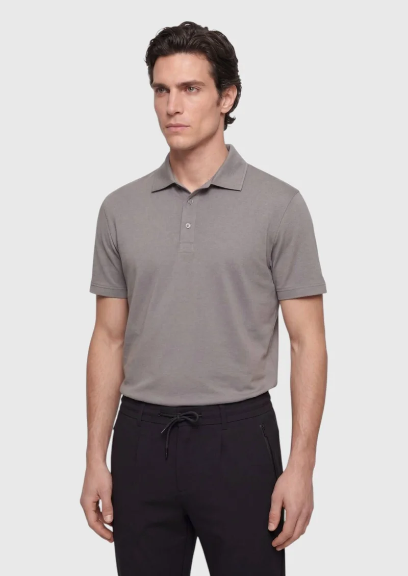 RAMSEY Grey Plain T-Shirt