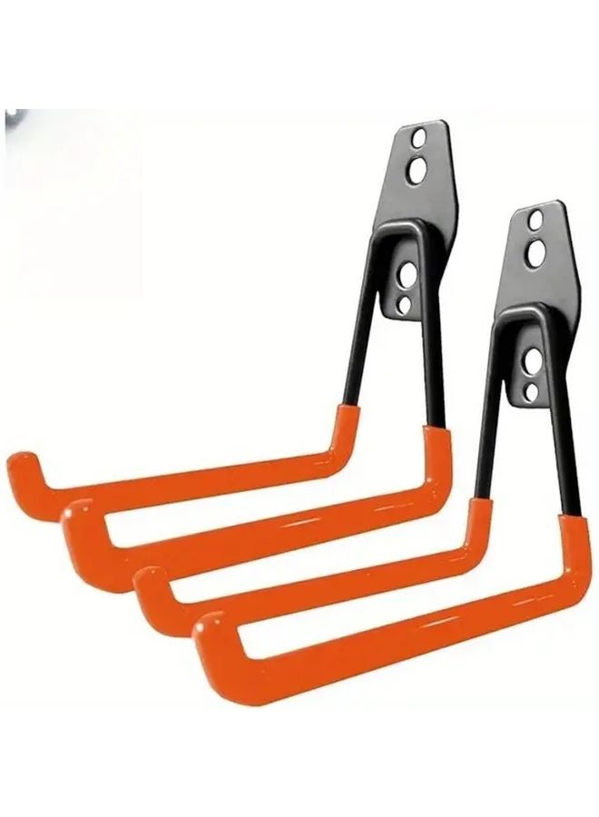 2pcs Heavy Duty Garage Hooks Wall Mounted Organizer For Bike Ladder Garden Tools - Image 5