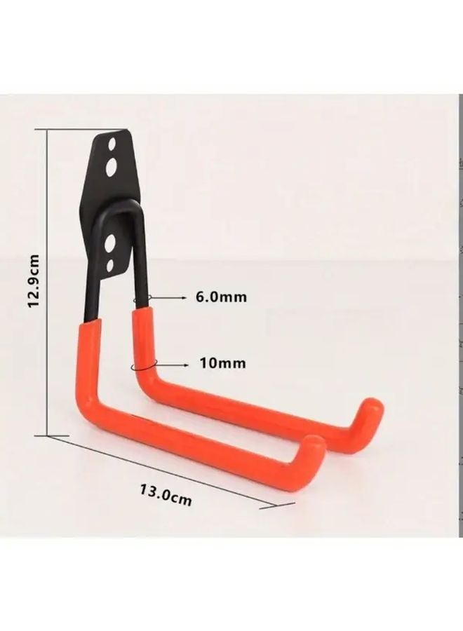 2pcs Heavy Duty Garage Hooks Wall Mounted Organizer For Bike Ladder Garden Tools - Image 4