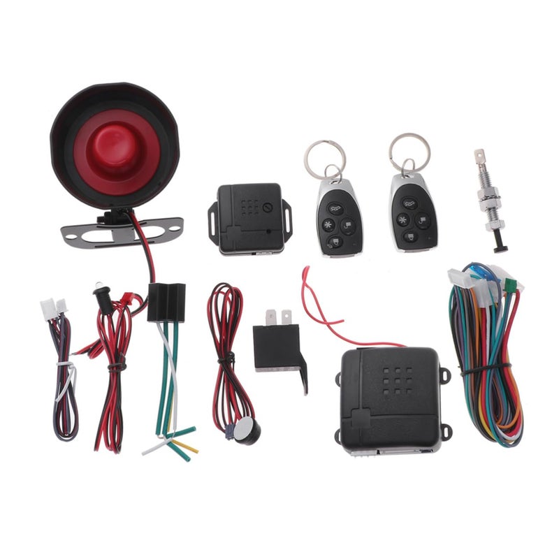 Universal Car Alarm System with Remote Central Locking Keyless Entry Sound Light Kit - Image 2