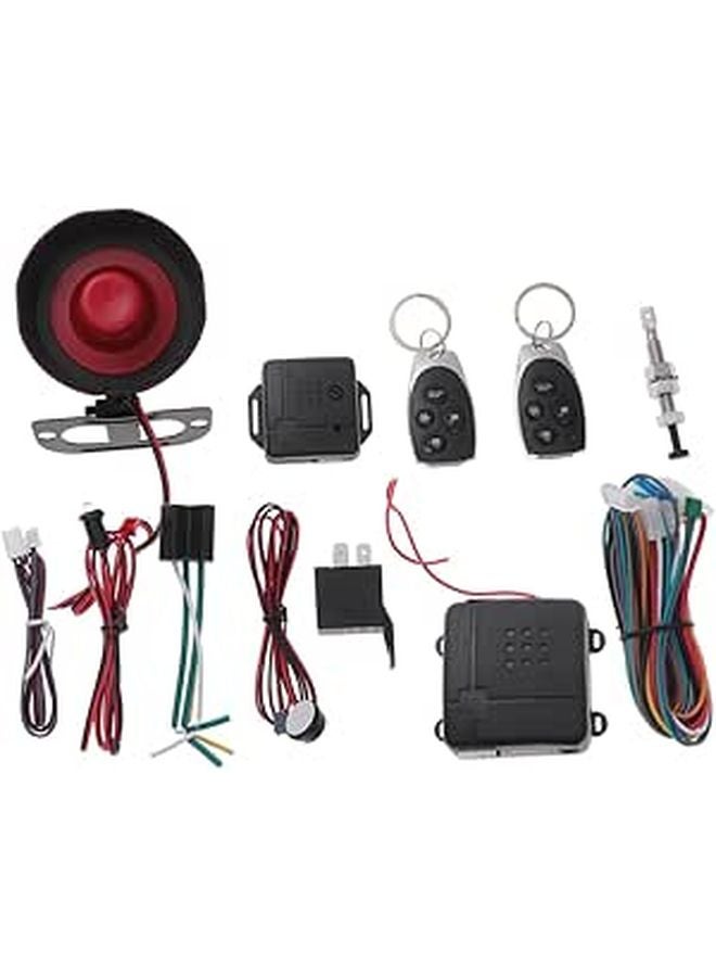 Universal Car Alarm System with Remote Central Locking Keyless Entry Sound Light Kit - Image 1