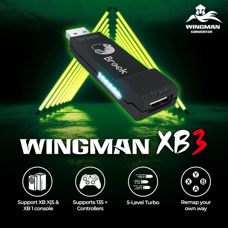 Brook Wingman XB 3 Converter - Elevate Your Gaming: Wireless Adapter for Xbox Series X/S, Xbox One, and PC with Remap & Turbo Features [Official Exclusive Edition] - Image 4