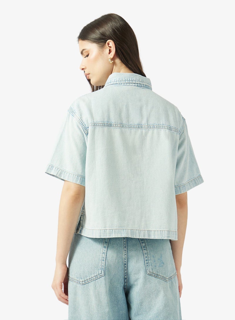 GUESS Boxy Short Sleeve Shirt - Image 2