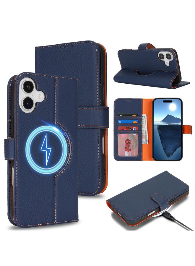 S-TOP Case For iPhone 11 Pro Max Genuine Leather Card Wallet MagSafe Phone Case - Image 5