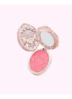 Flower Knows Flower Knows Violet Strawberry Rococo Embossed Blush,Pink Matte Finish,Buildable & Blendable Makeup Blush for cheeks,Soft & Long-lasting for Girls & Women(G01 Romantic Blossom,4.6g)  - Image 1
