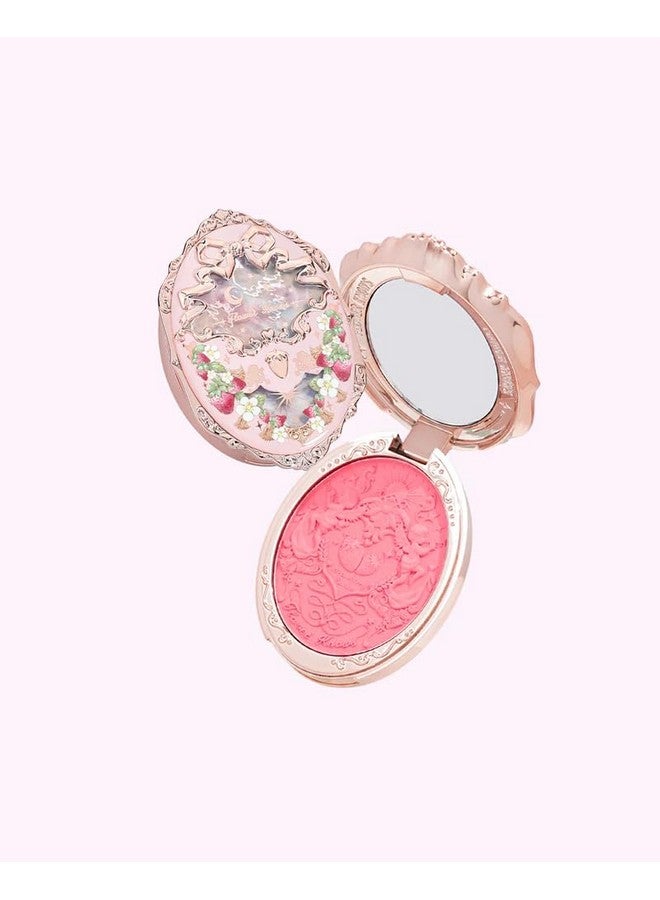 فلاور نوز أحمر خدود من فلاور نوز فيوليت ستروبيري روكوكو، لمسة نهائية وردية غير لامعة، أحمر خدود قابل للبناء والدمج للخدود، ناعم ويدوم طويلاً للفتيات والنساء (G01 رومانتيك بلوسوم، 4.6 غرام) - Image 1