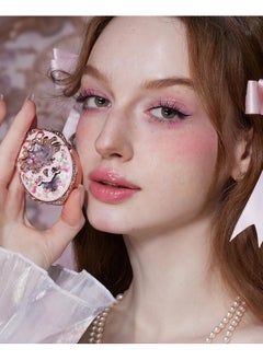 Flower Knows Flower Knows Violet Strawberry Rococo Embossed Blush,Pink Matte Finish,Buildable & Blendable Makeup Blush for cheeks,Soft & Long-lasting for Girls & Women(G01 Romantic Blossom,4.6g)  - Image 3