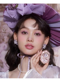 Flower Knows Flower Knows Violet Strawberry Rococo Embossed Blush,Pink Matte Finish,Buildable & Blendable Makeup Blush for cheeks,Soft & Long-lasting for Girls & Women(G01 Romantic Blossom,4.6g)  - Image 5
