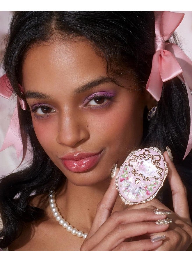 فلاور نوز أحمر خدود من فلاور نوز فيوليت ستروبيري روكوكو، لمسة نهائية وردية غير لامعة، أحمر خدود قابل للبناء والدمج للخدود، ناعم ويدوم طويلاً للفتيات والنساء (G01 رومانتيك بلوسوم، 4.6 غرام) - Image 4