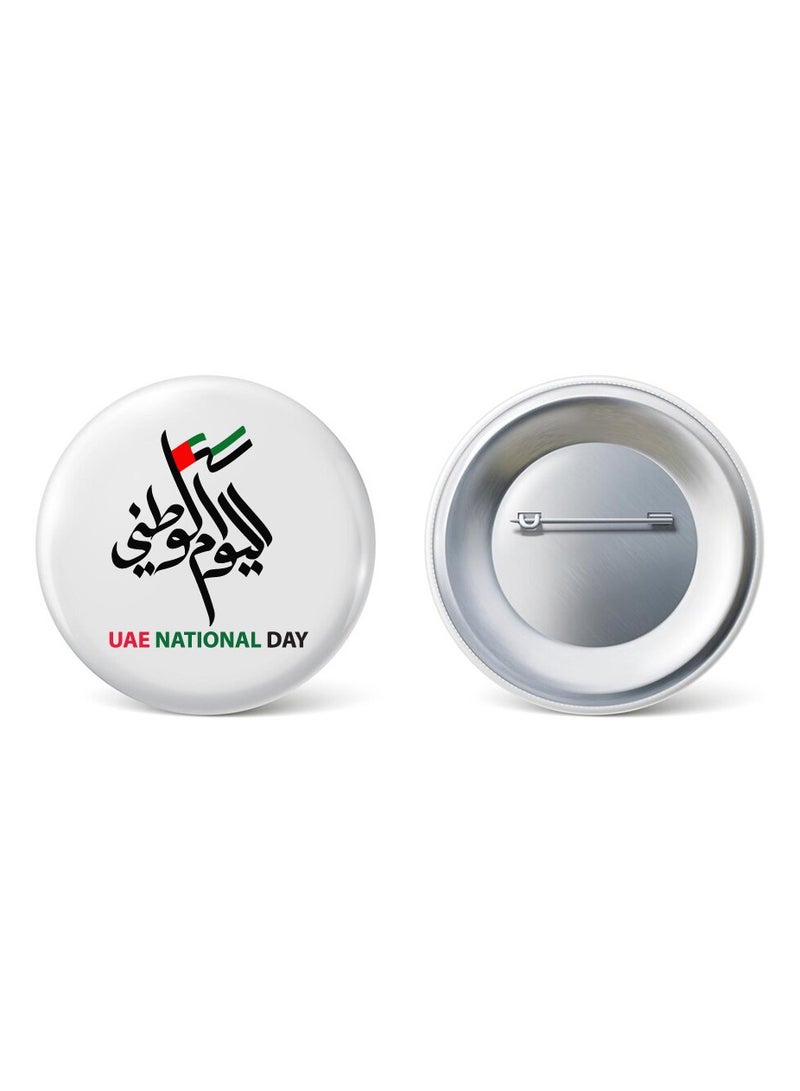 شارة زر اليوم الوطني لدولة الإمارات العربية المتحدة - دبوس بروش على شكل زر خلفي مستدير لهدايا حفلات اليوم الوطني - Image 4