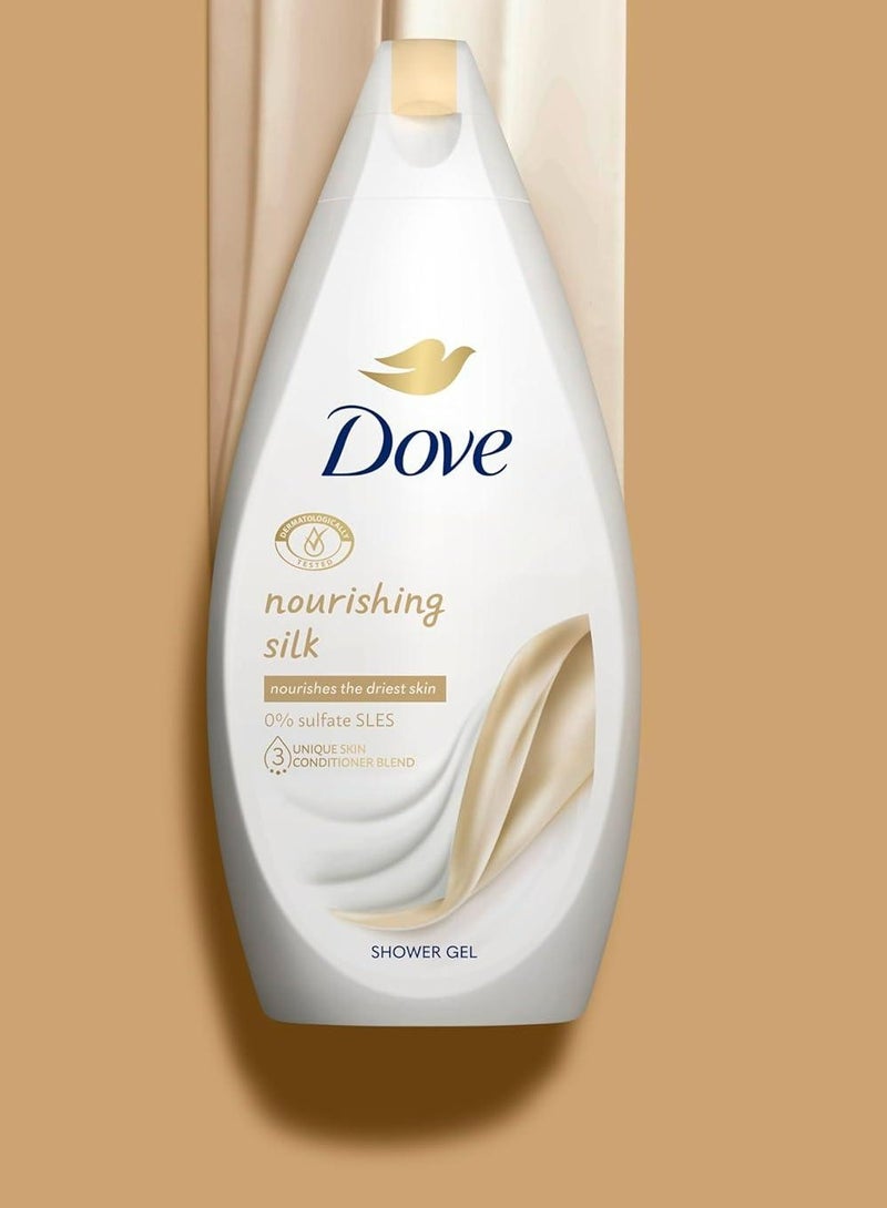 Dove Nourishing Silk Shower Gel 250ml - Image 2